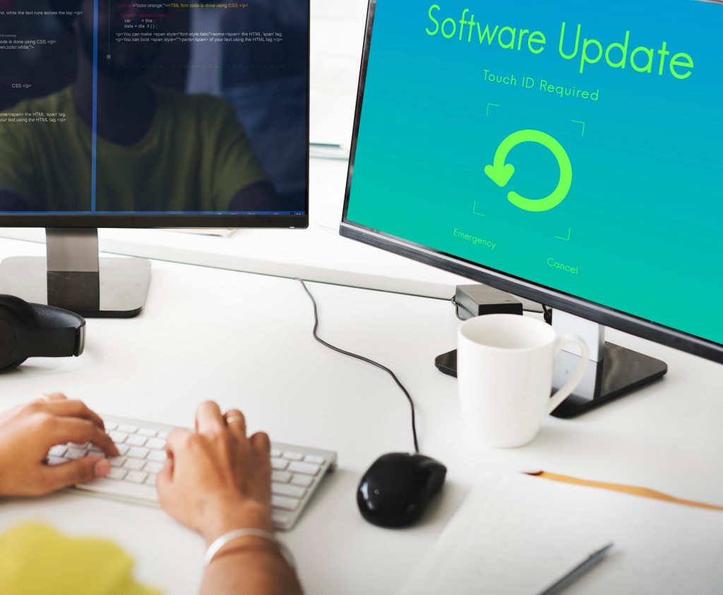 Software Update Electronic Device Display Concept